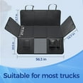 thumbnail image 7 of Back Seat Extender for Dogs, Hard Bottom Dog Car Seat Cover for Truck Back Seat, Upgraded PU Leather Dog Hammock for Car, Waterproof, Anti Scratch, Larger Space, Holds 400lbs, 7 of 7