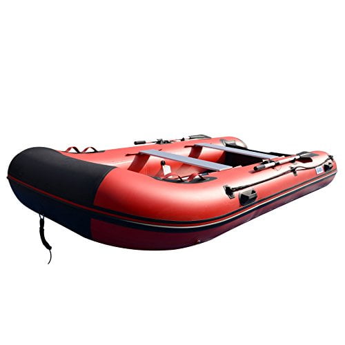 BRIS 12ft Inflatable Boat Inflatable Raft Sport Rescue Diving Boat Fishing Dinghy Tender Pontoon
