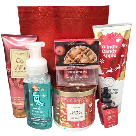 Bath & Body Works Apple Of My Eye 7 Piece Perfumed Christmas Gift Set