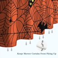thumbnail image 6 of Halloween Spider Web Silhouette Pattern Shower Curtain 72"x84" ,Bathroom Decorative Shower Curtains Set with 12 Hooks,Modern Waterproof Washable Shower Curtain, 6 of 6
