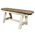 thumbnail image 3 of Homestead Collection Plank Style Bench, Ready to Finish, 45 Inch w/ Buckskin Upholstery, 3 of 4