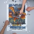 thumbnail image 3 of Austin, Texas, Austin vs The Monster Bat, B Movie Poster (1000 Piece Puzzle, Size 19x27, Challenging Jigsaw Puzzle for Adults and Family, Made in USA), 3 of 4