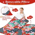 thumbnail image 3 of Pioneer Flower Floral Print Pattern Toddler Nap Mats for Kids Preschool,Sleeping Mat Bag or Kids,Toddler Sleeping Bag,Toddler Nap Mat or Daycare, 3 of 6