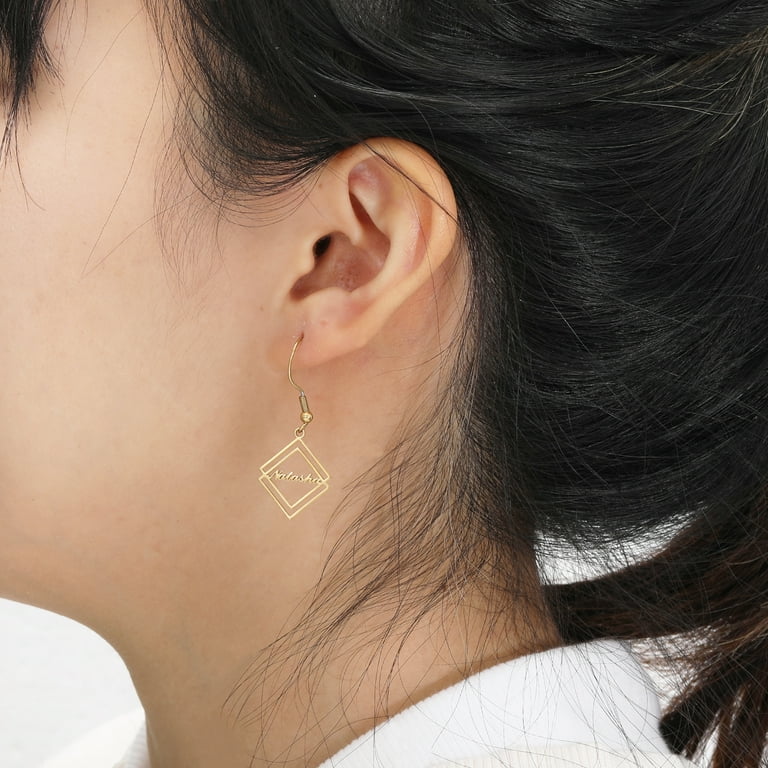 Custom Stud Earrings Gold