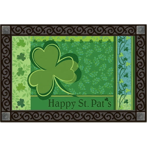 MatMates Shamrock Collage Doormat