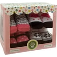 thumbnail image 4 of Little Me Baby Girls Booties Black and White, 4 Pack, Multi2, 0-12 Months LM820322, 4 of 4