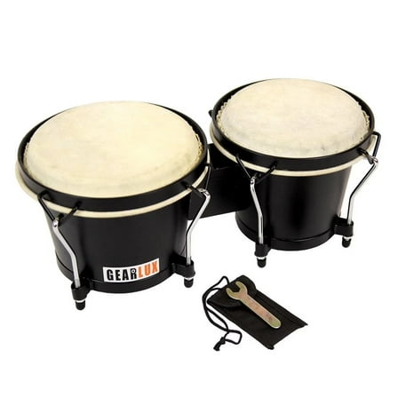 Gearlux Tunable Bongos - Black