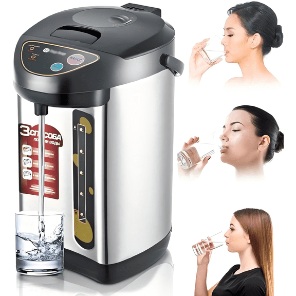 Arcticwind Electric Water Boiler and Warmer,6L/6.34 Qt Stainless Steel Hot Water Dispenser,with Adjustable Temperature Settings,Portable, Quick Heating, for Tea, Coffee, and Baby Formula,Silver
