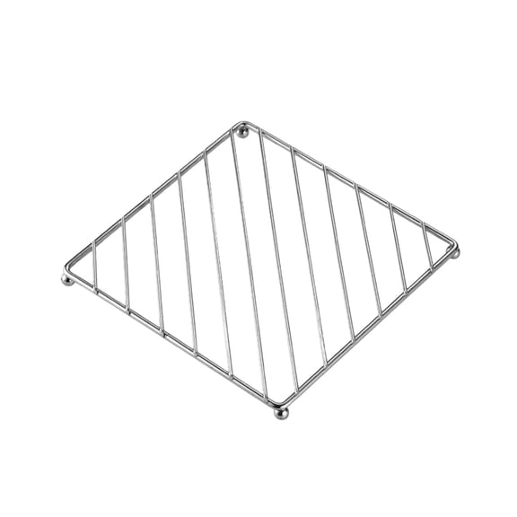 Stainless Steel Trivets Mat,Metal Insulated Hot Pads,7.3 inch Square Trivet,Heavy-Duty Pot Plate Stand Holder Mat,Cooking and Baking Pans Holder,Small Pot Holders for Kitchen Dining Table,A