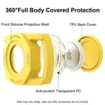 thumbnail image 6 of Rantice Airtag Dog Collar Holder, [1 Pack] Waterproof Airtag Case for Dog Collar, TPU & Silicone Full Body Covered Anti-Lost Apple Air Tag Collar Holder Airtag Case for Pet Collar Backpack, Yellow, 6 of 8
