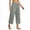 Gray, variant on Fesfesfes Women's Yoga Cropped Wide-Leg Pants Oversized Drying Tight Elastic Comfortable Fitness Trousers with Pockets Side Slits(White,XL)
