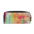 thumbnail image 2 of YFYANG Leather Portable Travel Small Makeup Bag, Multifunctional Storage Bag, Urban Architecture Graffiti Pattern Cosmetic Bag, 2 of 4