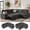 Gray, variant on 80 Inch L-Shaped Modular Sectional Sofa,Beige Corduroy Convertible Couch with Pull Out Sofa Bed,Adjustable Backrest,USB Ports,Storage Seats