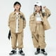 thumbnail image 2 of Ropa de Kpop Hip Hop para niños, camisa caqui, chaqueta, ropa de calle informal, pantalones cargo para correr para niñas y niños, conjunto de ropa de disfraz de baile de jazz, 2 of 5