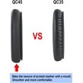 thumbnail image 2 of Aiivioll QC45 Replacement Ear Pads Cushions Earpads for Boses QC45 Wireless Headphones Softer Leather High-Density Noise Cancelling Foam,Earpads Repair Part（Black）, 2 of 5