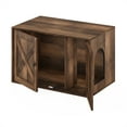 thumbnail image 2 of Furinno FH22302RBR Peli Farmhouse Cat Litter Box Enclosure, Rustic Brown, 2 of 6