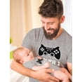 thumbnail image 6 of Gamer Shirts For Father & Son Daughter Player 1 Player 2 Men Tee Baby Bodysuit Dad Gray Small / Baby Gray 24M (18-24M), 6 of 8