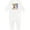 AA-White, variant on Monkey First Birthday Baby Romper Coveralls