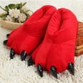 thumbnail image 5 of Kids Halloween Party Accessory Monster Paw Slippers Fluffy Plush Warm Indoor Home Shoes Anti Slip Rubber Sole Daily Wear Casual Footwear, 5 of 8