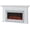 White, variant on Real Flame Sonia 69" Landscape Electric Fireplace in Black