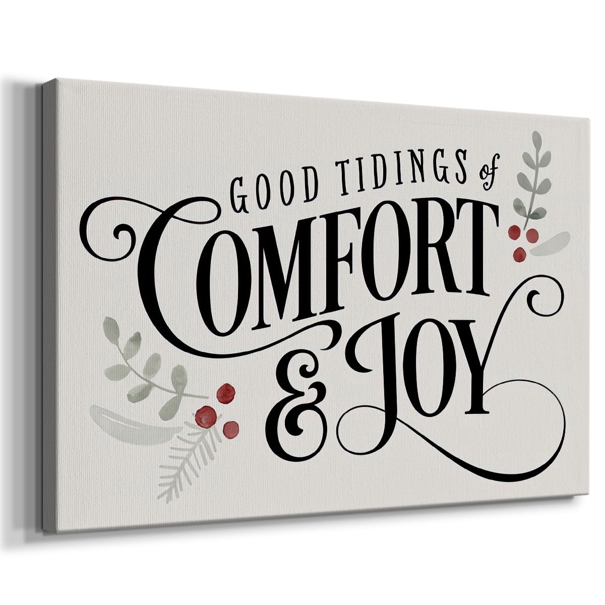 Merry Sentiment I- Gallery Wrapped Canvas