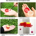 thumbnail image 4 of HAHDAXIA Handheld Hummingbird Feeders with Suction Cup, Multifunctional Mini Hummingbird Feeder with Perches for Outdoors, Kit Includes Cleaning Brush Red (2 Pack), 4 of 7