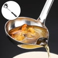 thumbnail image 4 of de cocina de acero inoxidable con mango Utensilio de cocina Utensilio de cocina Utensilio de cocina Skimmer Colador Colador Espesar 33x10cm Macarena Cucharón de sopa de cocina, 4 of 7
