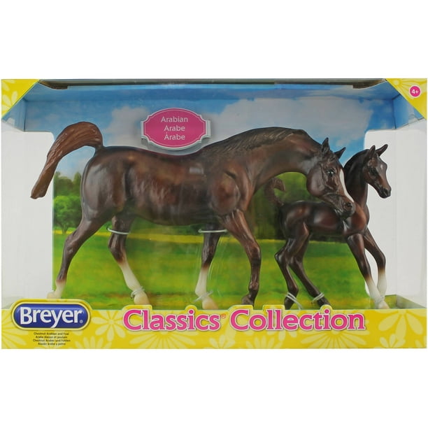 Breyer Classics Chestnut Arabian Horse & Foal Toy Set (1:12 Scale)