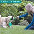 thumbnail image 4 of Dog Toy Ball with Rope, Indestructible Rubber Chewing Interactive Dog Toy, for Tooth Cleaning, Dog Treat Food Dispensing, Suitable for Medium Small Dogs, 4 of 7