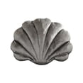 thumbnail image 2 of Partheme 15x11 inch Soft Velvet Seashell Throw Pillow,Lint Free Shell Shape Cushion Decorative Accent for Sofa Couch Bed Living Room.Mother’s Day Coastal Gift and Beach House Decor Essential, Gray, 2 of 6