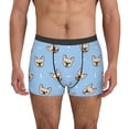 thumbnail image 4 of Wukai Cute French Bulldog Print Men’s Underwear Breathable Boxer Briefs,&nbsp;Moisture Wicking & Breathable-X-Large, 4 of 7