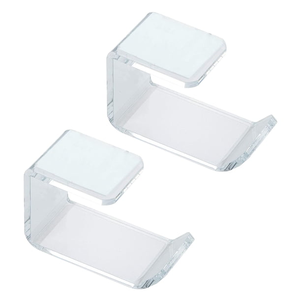 Auricular Percha Estabilidad Portátil Pragmático Titular de auriculares Firmitud Transparente Moda Auriculares Soporte para Office Home 1 Set Inevent LF000353-00B