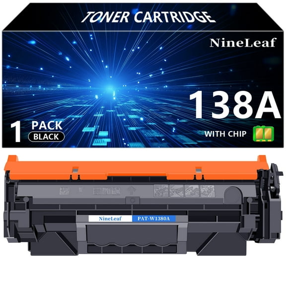 NineLeaf 1-Pack 138A W1380A Compatible Toner Cartridge Replacement for HP 138A Black Toner Cartridge to use for Laser Jet Pro 3001dw 3001fdw MFP 3101fdw Series Printer Ink