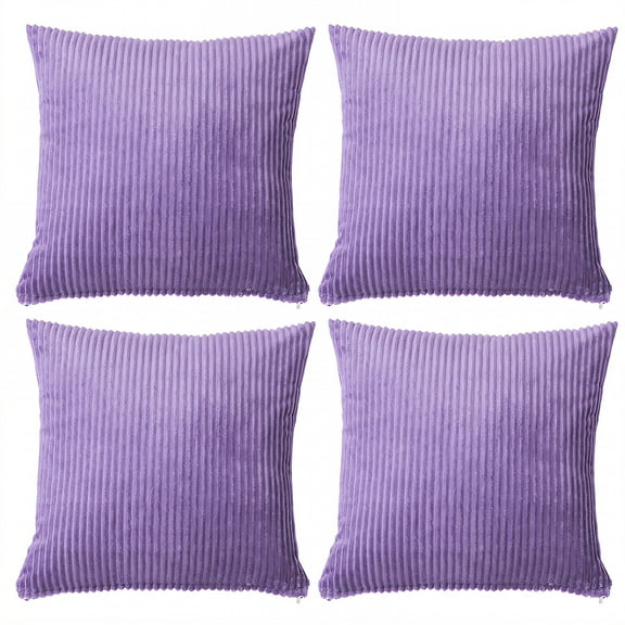 AUQ 4Pcs Decorative Pillow Covers Hard-wearing Edging Pillow Covers 16X16 Skin-Friendly Pillow Cover Style5