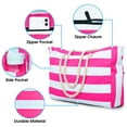 thumbnail image 2 of DAKIMOE Beach Bags For Women - Large Beach Tote Bags with Zipper Waterproof Sandproof Swim Pool Beach Bag Large Tote, 2 of 7