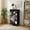 Color-2, variant on 4 Drawer Vertical Storage Dresser Turquoise Butterfly Fantasy Silver Mist Light Print with Wood Top Fabric Pull Drawers