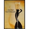 thumbnail image 2 of Vintage Apple Collection 19x24 Black Ornate Wood Framed with Double Matting Museum Art Print Titled - Linstant Taittinger, 2 of 4