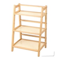 3 Tier Wooden Storage Shelf, Bamboo Ladder Shelf, Desk Tabletop Rack, Seasoning Storage Rack for Home, Office, Kitchen