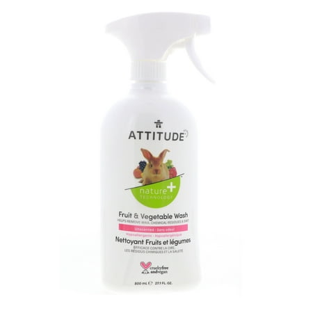 ATTITUDE Fruit & Vegetable Wash, Unscented, 27.1 fl oz (800 ml)