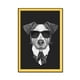 thumbnail image 2 of Gafas oscuras traje perro dibujo al óleo pintura al óleo negra imagen Animal casa pared arte cartel lienzo foto pared pintura Eigraketly JJ13190-19, 2 of 6