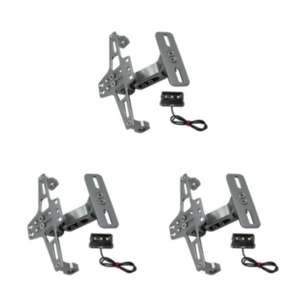 Riwesomey Soporte de luz de señal de giro, accesorios para motocicleta, soporte para placa de matrícula Type5 NO5