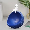 thumbnail image 4 of Caja de almacenamiento BLESIY Estatua Azul Tazón de figura de astronauta, 4 of 6