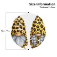 thumbnail image 2 of Fuzoiu Leopard Gnomes Print Leather Coasters Set,Drink Coasters Set of 4,for Tabletop Protection, Durable PVC Coasters,Home Décor and Housewarming Gift-Round Shape, 2 of 6