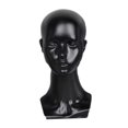 thumbnail image 2 of FITYLE Mannequin Display Head Shoulder Female Head Rack Beauty Accessories Model Head Display for Boutiques Barber Shop Display Hat black, 2 of 9