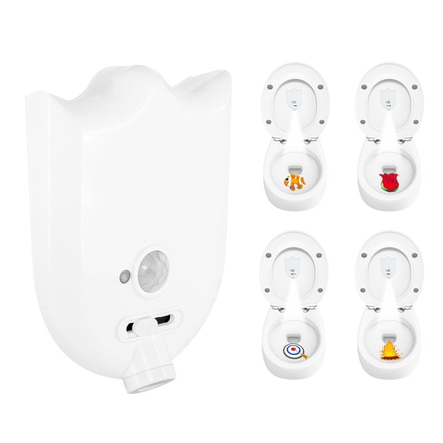 Heliisoer Toilet Light LED Intelligent Human Body Sensing Toilet Light Bathroom Projection Light