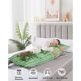 thumbnail image 3 of St Patrick's Day Body Pillow Case Cover - Microfiber Bed Throw Pillow Covers, Vintage Lucky Green Shamrocks Rustic Plaid Decorative Lumbar Pillow Cover with Envelope Closure for Sofa/Travel 20"x54", 3 of 6