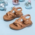 thumbnail image 2 of enyan Baby Girl Sandals Girls Boys Unisex Summer Beach Sandals Non Slip Outdoor & Intdoor Little/Big Kid,Khaki,Size 12, 2 of 7