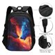thumbnail image 3 of Balery Wolf Mochila con carga USB para hombre y mujer - Mochila impermeable y antirrobo para laptop con puerto USB para viajes, trabajo, 3 of 7