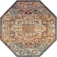 thumbnail image 3 of Unique Loom Isabella Collection Area Rug - Adjani (5' 1" Octagon Multi/Beige), 3 of 9