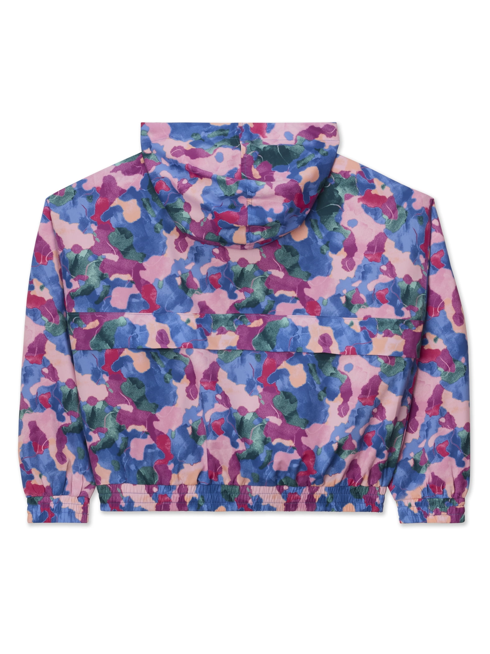 Reebok Girl's 1/2 Zip Hooded Windbreaker, Sizes 4-18